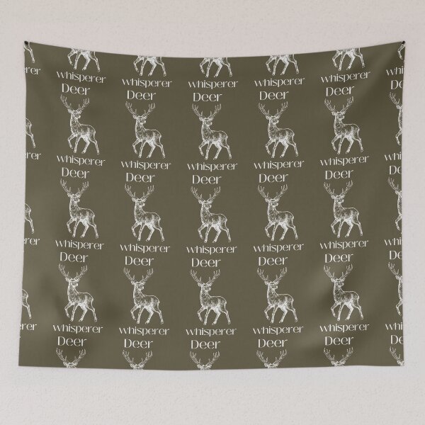 Item preview, deer whisperer (white dark background) designed and sold by Mysooni.