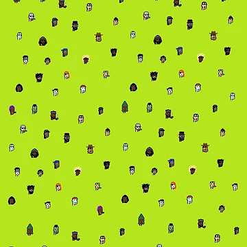Artwork thumbnail, Lemon CryptoPunks Pattern by snailsdevil