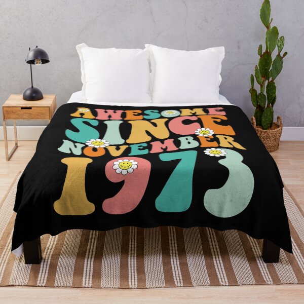 Item preview, Awesome Since November 1973 | Made In 1973 | Retro Groovy Birthday designed and sold by Christina-grich.