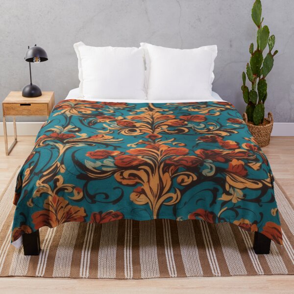 Item preview, Fiery Floral Radiance: Vintage Charm designed and sold by Wishing-Wings.