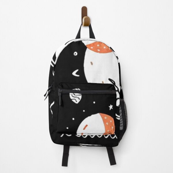 Item preview, Moon Phases in Orange Black and White designed and sold by HanaiPrint.