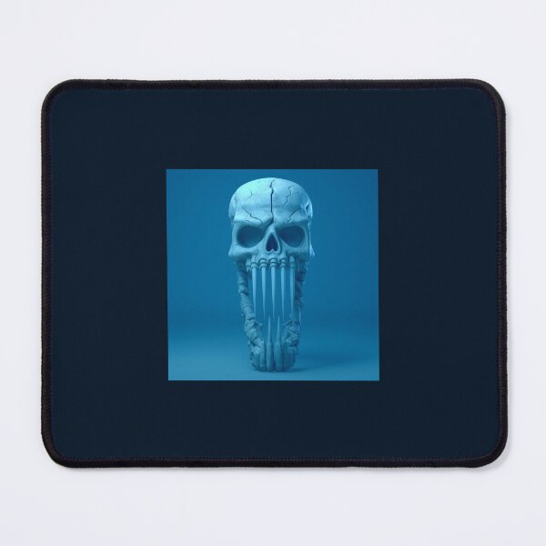 Artikelvorschau, Blauer Totenkopf, gruselige Zähne entworfen und verkauft von silent-violin.