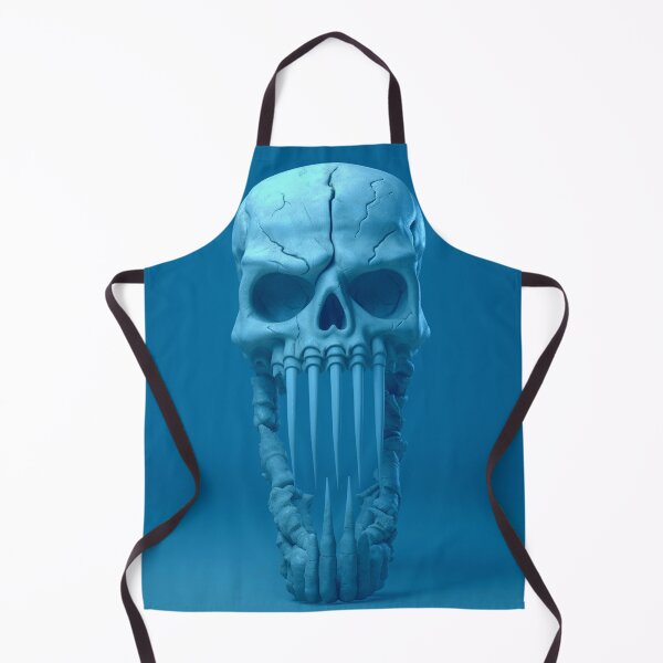 Artikelvorschau, Blauer Totenkopf, gruselige Zähne entworfen und verkauft von silent-violin.