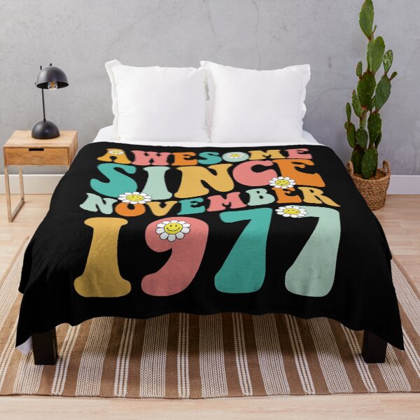 Item preview, Awesome Since November 1977 | Made In 1977 | Retro Groovy Birthday designed and sold by Christina-grich.