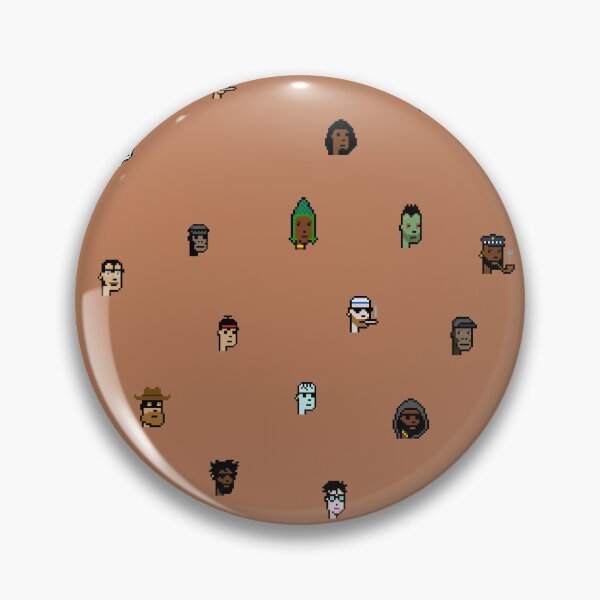 Item preview, Brown Cryptopunks Pattern designed and sold by snailsdevil.