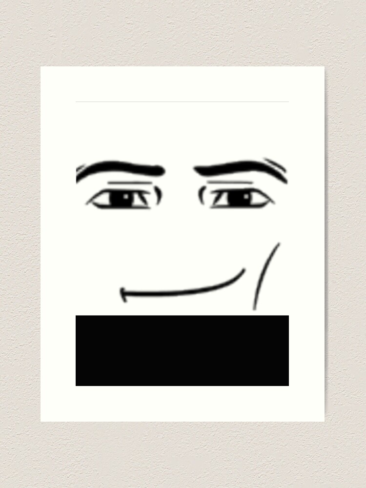 Man Face Roblox Art Board Print for Sale by Trendingfy