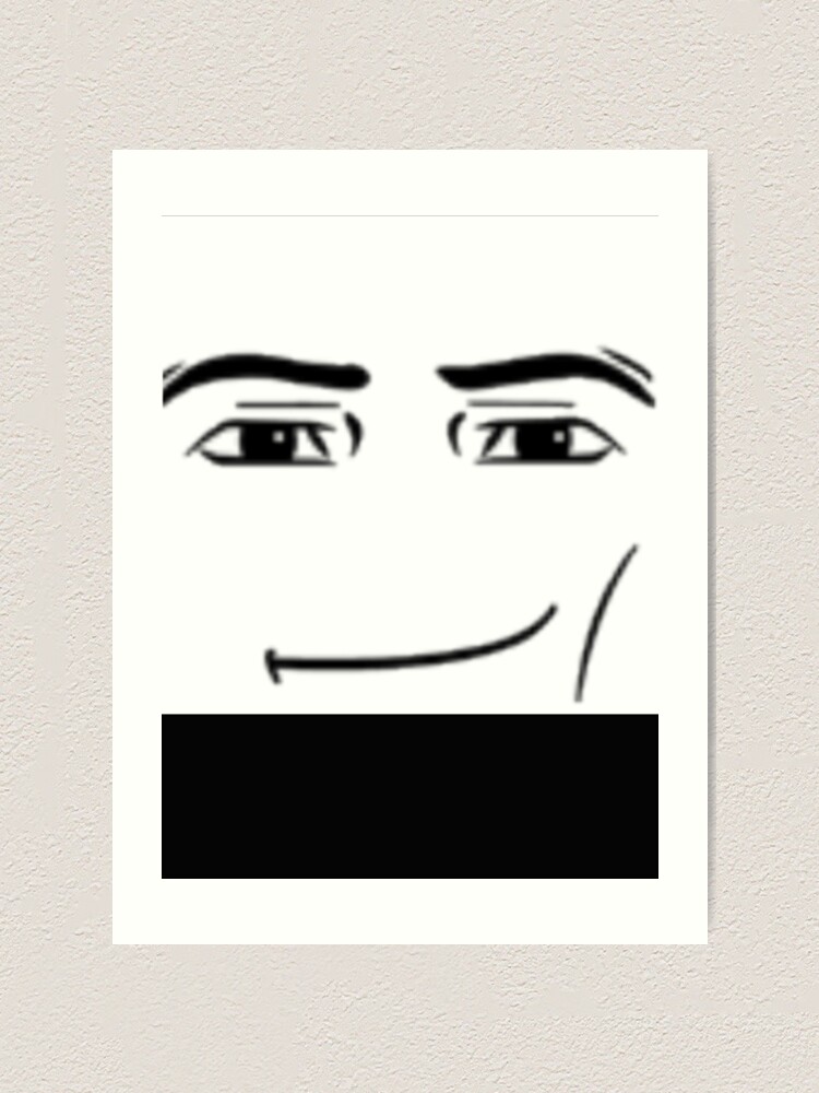 Roblox Man Face | Photographic Print