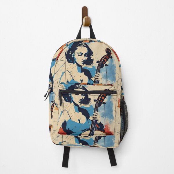 Item preview, Woman with blue dress playing with cello  designed and sold by simaso.