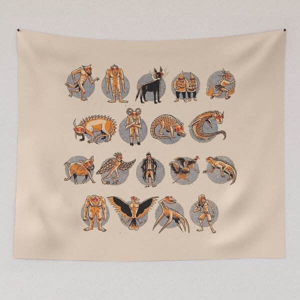 Item preview, Terrifying Myths Pattern III designed and sold by PatronesKawai.