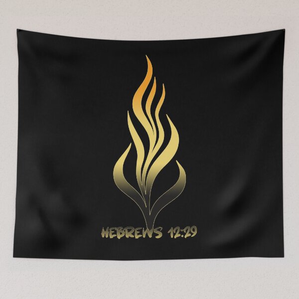 Item preview, Consuming Fire | Hebrews 12:29 | Bible Scripture, Flame designed and sold by Nange and Gabe.