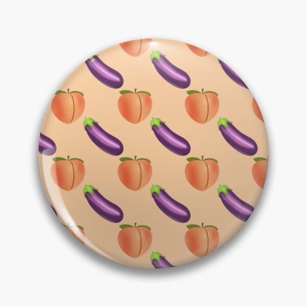 Peach and Eggplant Pins 