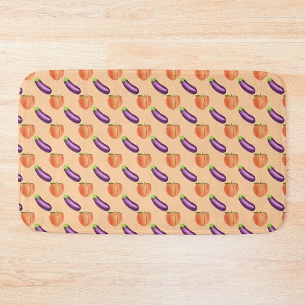 Item preview, Eggplant and Peach Emoji Pattern designed and sold by williamcuccio.