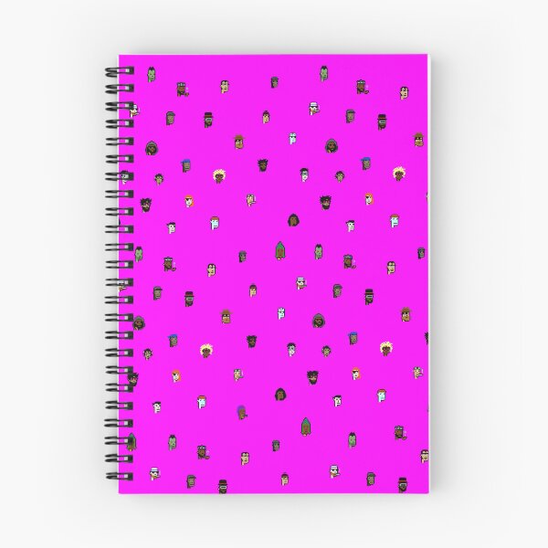 Item preview, Fuchsia Cryptopunk Pattern designed and sold by snailsdevil.