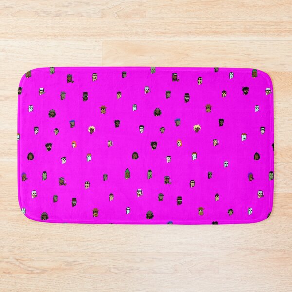 Item preview, Fuchsia Cryptopunk Pattern designed and sold by snailsdevil.
