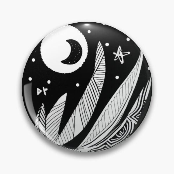 Item preview, Moon and Feathers designed and sold by HanaiPrint.