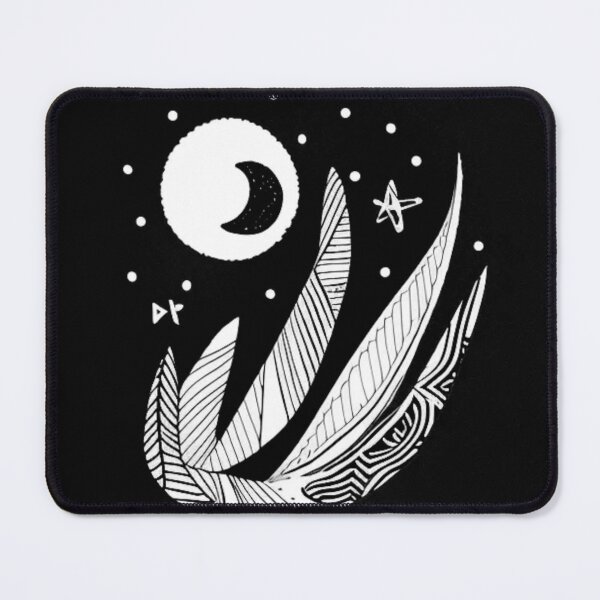 Item preview, Moon and Feathers designed and sold by HanaiPrint.