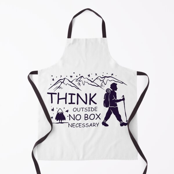 Item preview, Think Outside Funny No Box Necessary Hiking Camping Vintage Graphic designed and sold by thiag-o.
