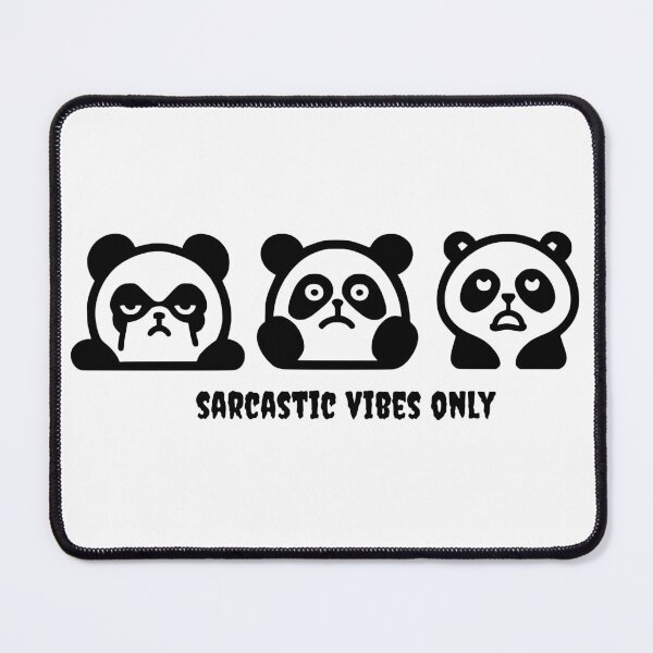 Item preview, Sarcastic moody pandas designed and sold by filigreedigital.