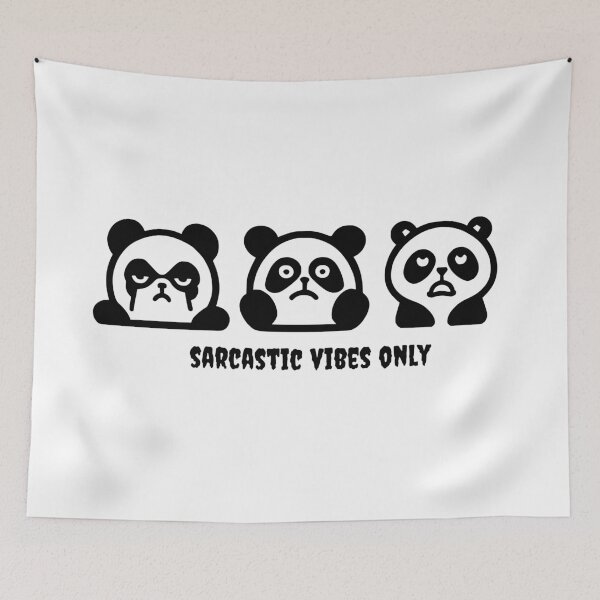 Item preview, Sarcastic moody pandas designed and sold by filigreedigital.