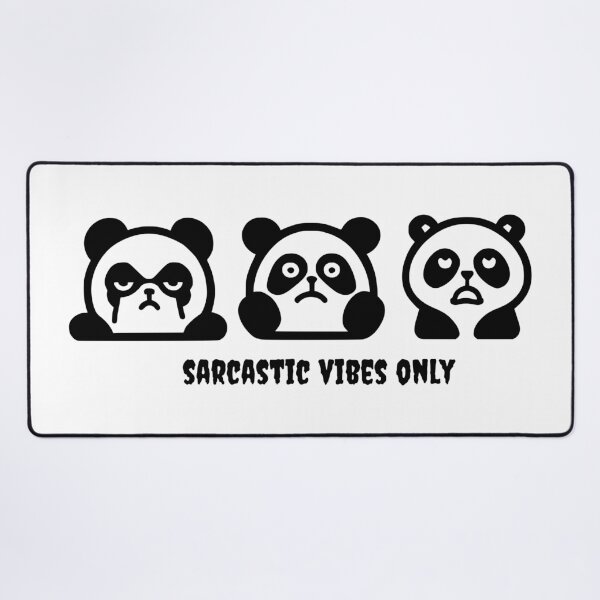 Item preview, Sarcastic moody pandas designed and sold by filigreedigital.