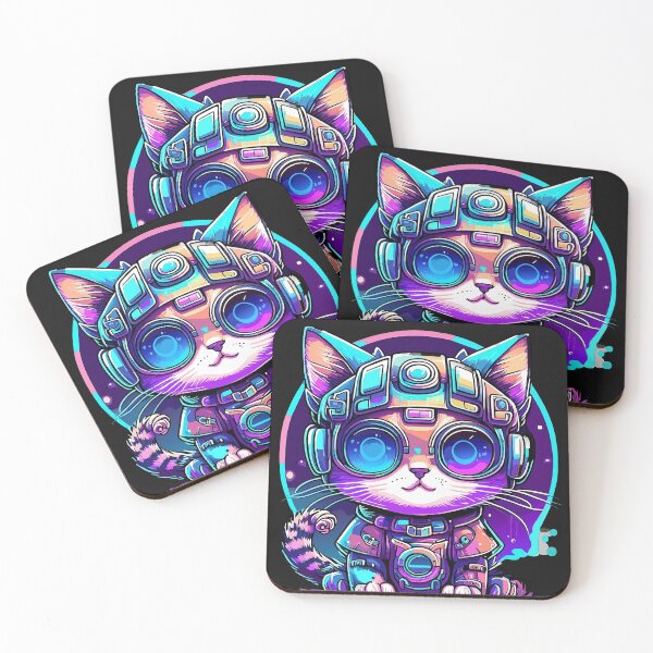 Item preview, Cat Cyborg Creations: Unveiling the Futuristic Feline Marvels! designed and sold by Watchara Aekcheen.