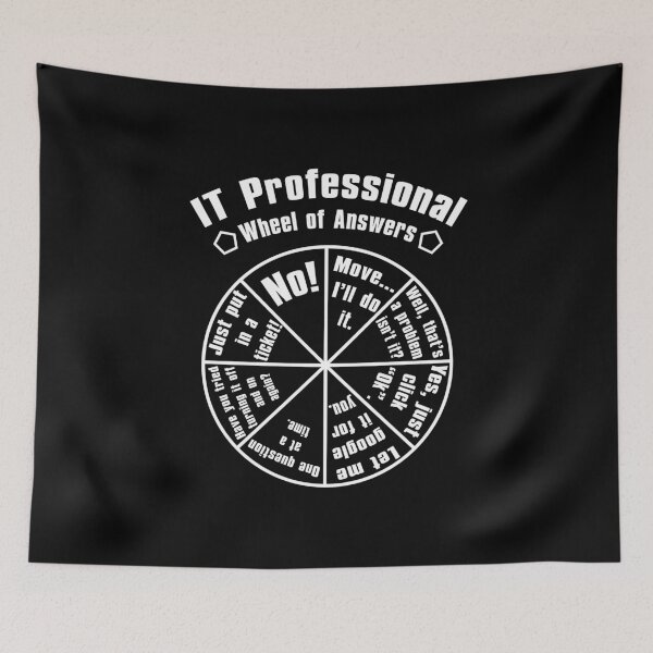 Item preview, IT Professional Funny Wheel Of Answers Tech Support Job Work designed and sold by jingdomdesgine.