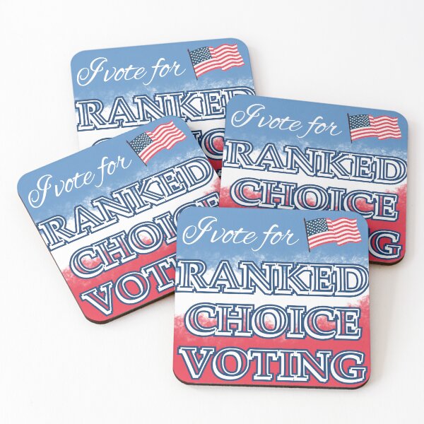 Item preview, I Vote for Ranked Choice Voting designed and sold by Corrie Mick.