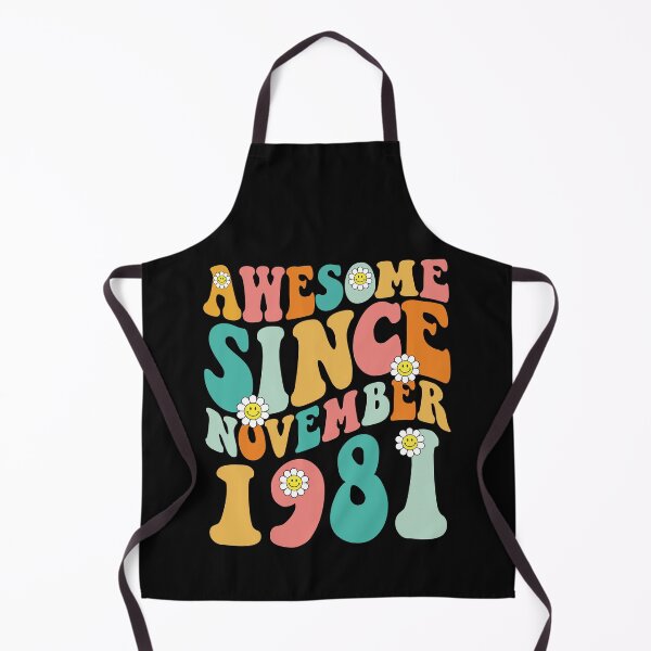 Item preview, Awesome Since November 1981 | Made In 1981 | Retro Groovy Birthday designed and sold by Christina-grich.