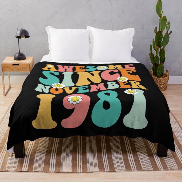 Item preview, Awesome Since November 1981 | Made In 1981 | Retro Groovy Birthday designed and sold by Christina-grich.