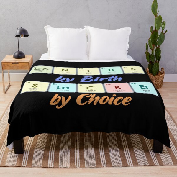 Item preview, Genius By Birth Slacker By Choice | Periodic Table designed and sold by the-krisney-way.