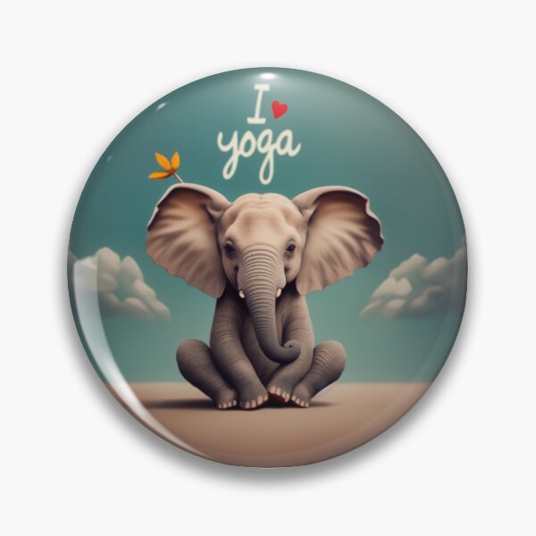 Item preview, Elephant I love Yoga designed and sold by Arteligente.