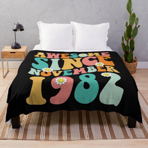 Item preview, Awesome Since November 1982 | Made In 1982 | Retro Groovy Birthday designed and sold by Christina-grich.