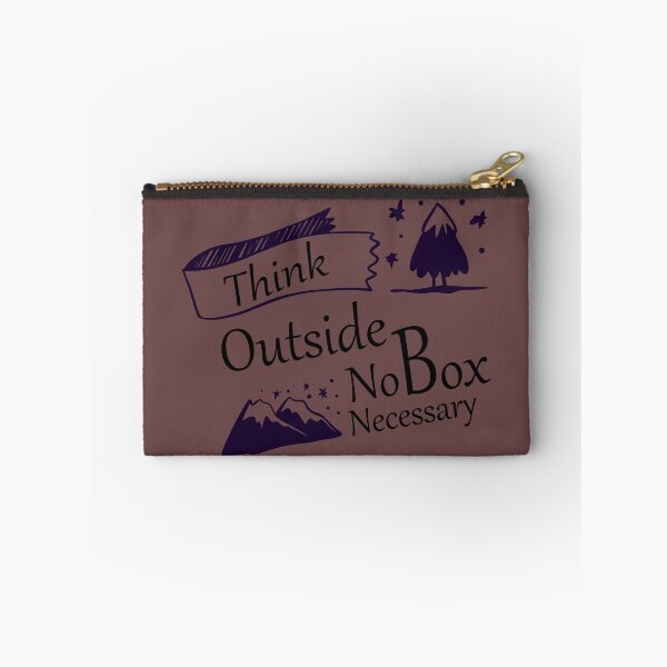 Item preview, Think Outside Funny No Box Necessary Hiking Camping Vintage Graphic Graphic gift  designed and sold by thiag-o.