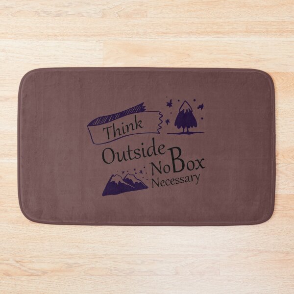 Item preview, Think Outside Funny No Box Necessary Hiking Camping Vintage Graphic Graphic gift  designed and sold by thiag-o.