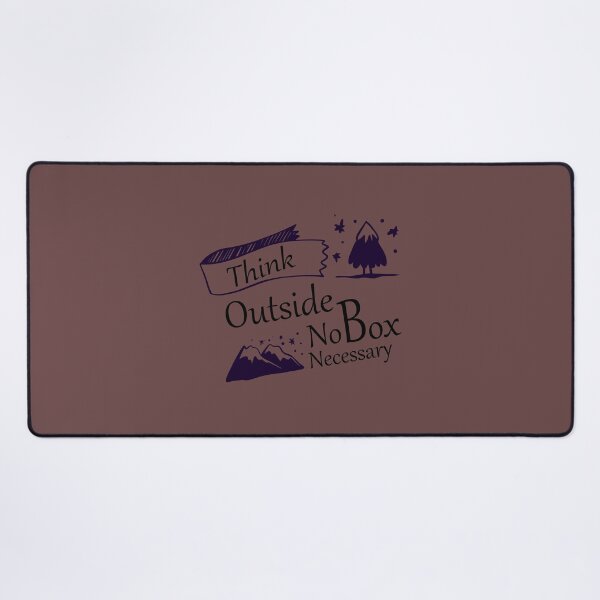 Item preview, Think Outside Funny No Box Necessary Hiking Camping Vintage Graphic Graphic gift designed and sold by thiag-o.