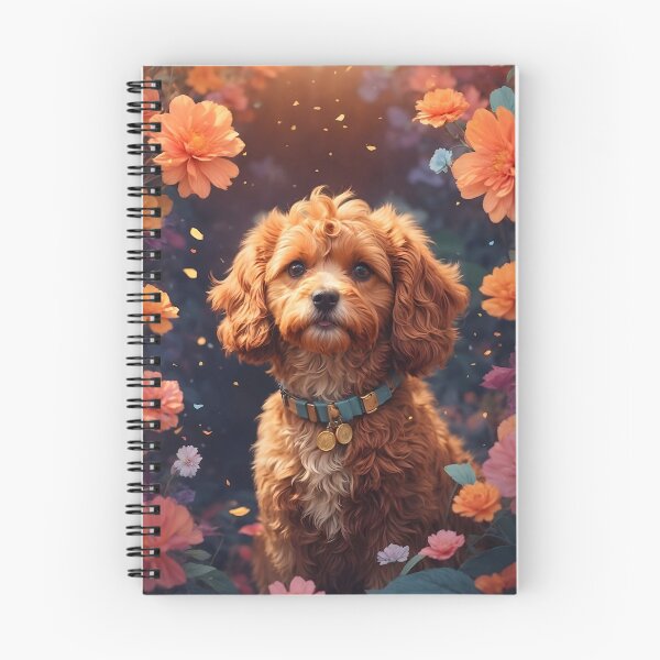 Artikelvorschau, Blühendes Cavapoo: Ein blumiger Begleiter für Hunde entworfen und verkauft von digiscapeart.