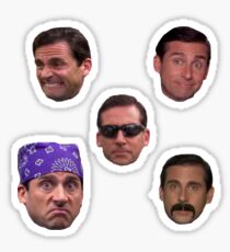 Many Faces of Michael Scott Sticker