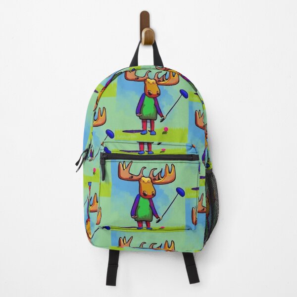 Item preview, Funny Colorful Moose Playing Golf Abstract Art Cubism Art designed and sold by Nature's Fancy.