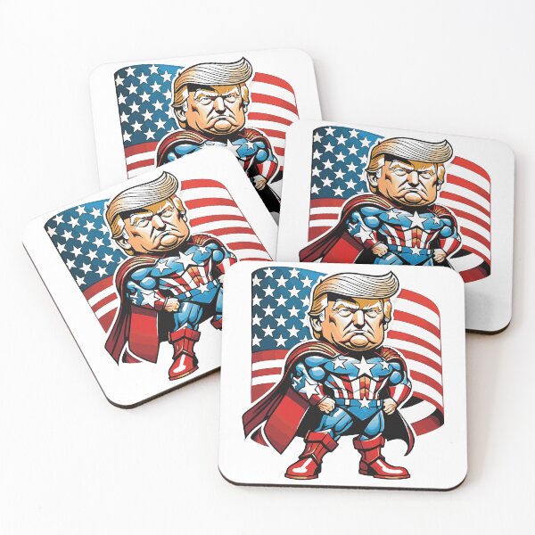 Item preview, Donald Trump Superhero (American Flag) designed and sold by 223 Digital Art.