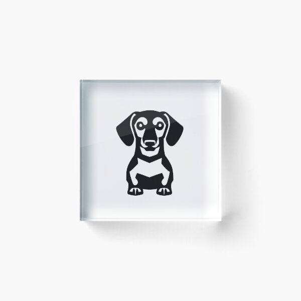 Item preview, Dachshund Dog cute minimal design black/white designed and sold by Leivenaar.