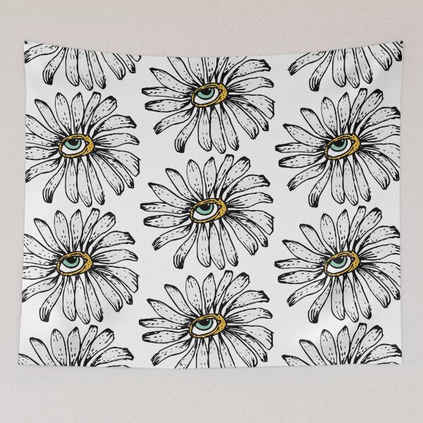 Item preview, Daisy with surreal eye designed and sold by melinavillalba.