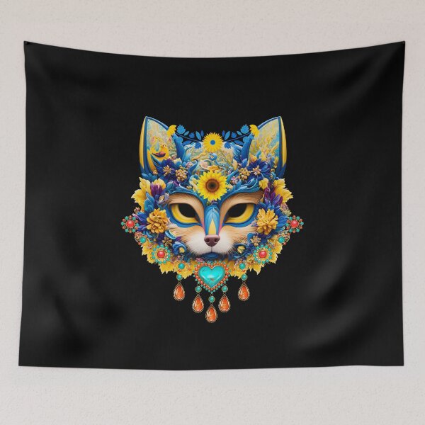 Item preview, Mystical masquerade cat in jewelry designed and sold by GorinART.