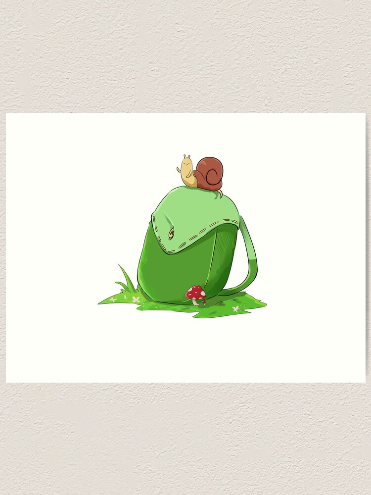 Finn´s Backpack (Adventure Time) Art Print