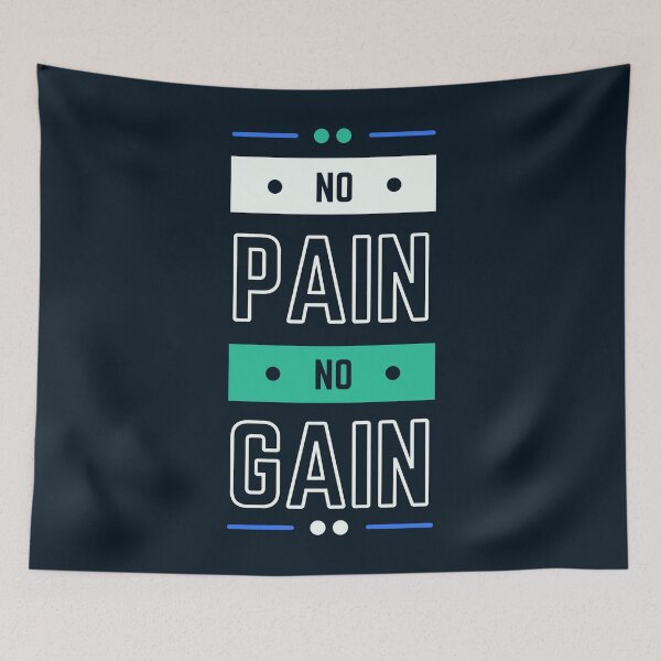 Item preview, No Pain No Gain Modern Typography designed and sold by rdxart.