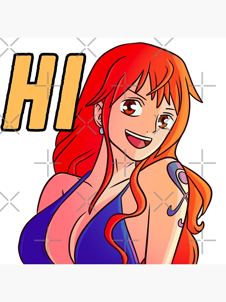 Nami Emote , yeah , im gonna make this a series of all OP characters , also  anyone knows how to be able to use this as emotes in reddit? : r/OnePiece