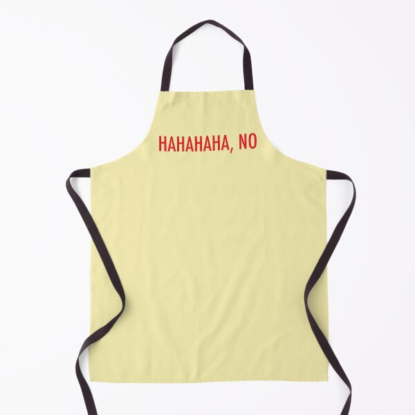 Item preview, Hilarious 'HAHAHAHA, NO' Typography Design in Red on Light Yellow designed and sold by DesignFuture99.
