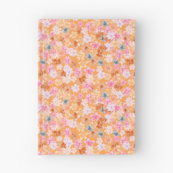 Item preview, Orange Ditsy Floral: Pink, Gray, White designed and sold by ara-designs.