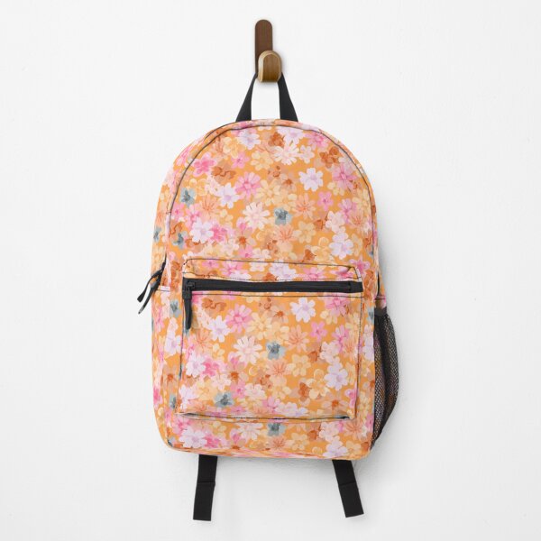Item preview, Orange Ditsy Floral: Pink, Gray, White designed and sold by ara-designs.