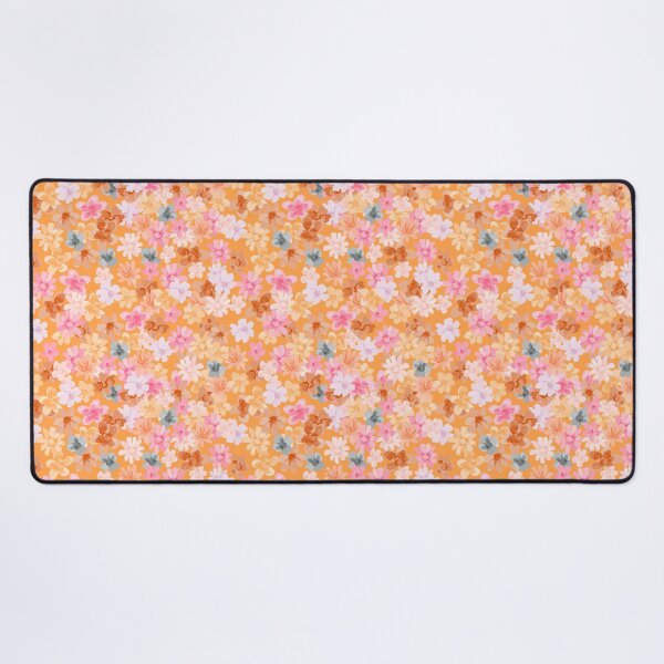 Item preview, Orange Ditsy Floral: Pink, Gray, White designed and sold by ara-designs.