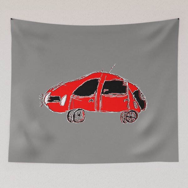 Item preview, car childrens drawing pencil pixelart designed and sold by 4rpixs.
